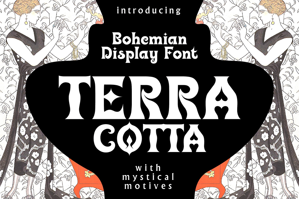 Terra Cotta - Bohemian Display Font, a Serif Font by Struvictory.art (Photo 1 of 9)