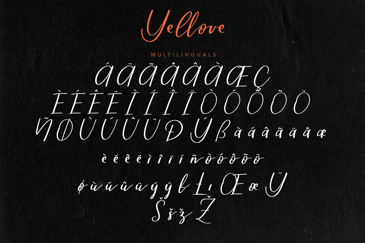 Yellove Duo - Fun Casual Handwriting preview 8