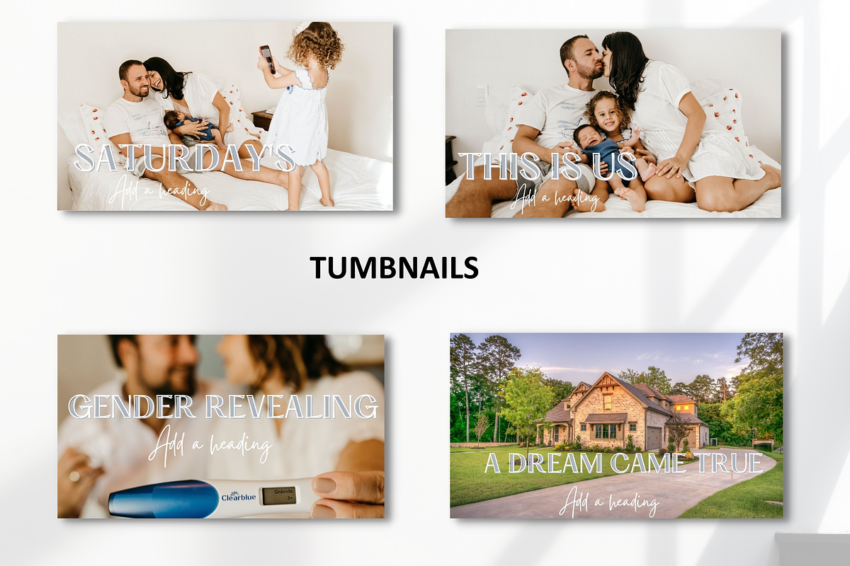 YouTube Branding Kit Family Life, a Social Media Template by Anca Digital Vibe (Photo 8 of 11)