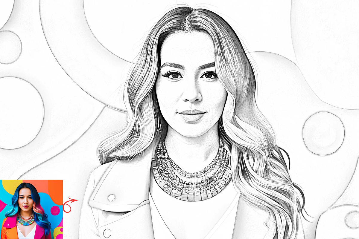 Elegant Line Art Sketch Action, an Action Add-On by MRI STUDIO (Photo 18 of 21)