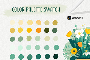 Color Palette Swatch Set Procreate