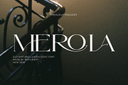Merola - Elegant And Luxury Serif, a Serif Font by Muflieart (Thumbnail 1 of 10)