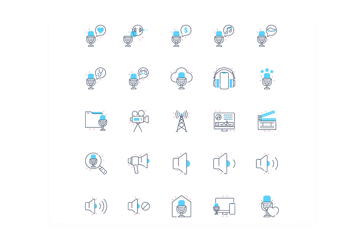 Podcast Icons, an Icon by iconfield (Photo 3 of 5)