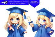 Graduation cap kids Clipart Preschoo, an Education Illustration by VM PARTYS  BY TAIRUMA (Thumbnail 3 of 10)