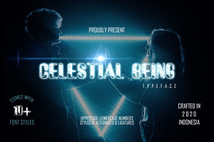 Celestial Being - 13 Font styles
