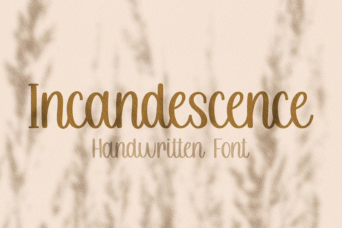 Incandescence Cute Handwritten Font, a Script Font by The Creative Bix (Photo 1 of 5)