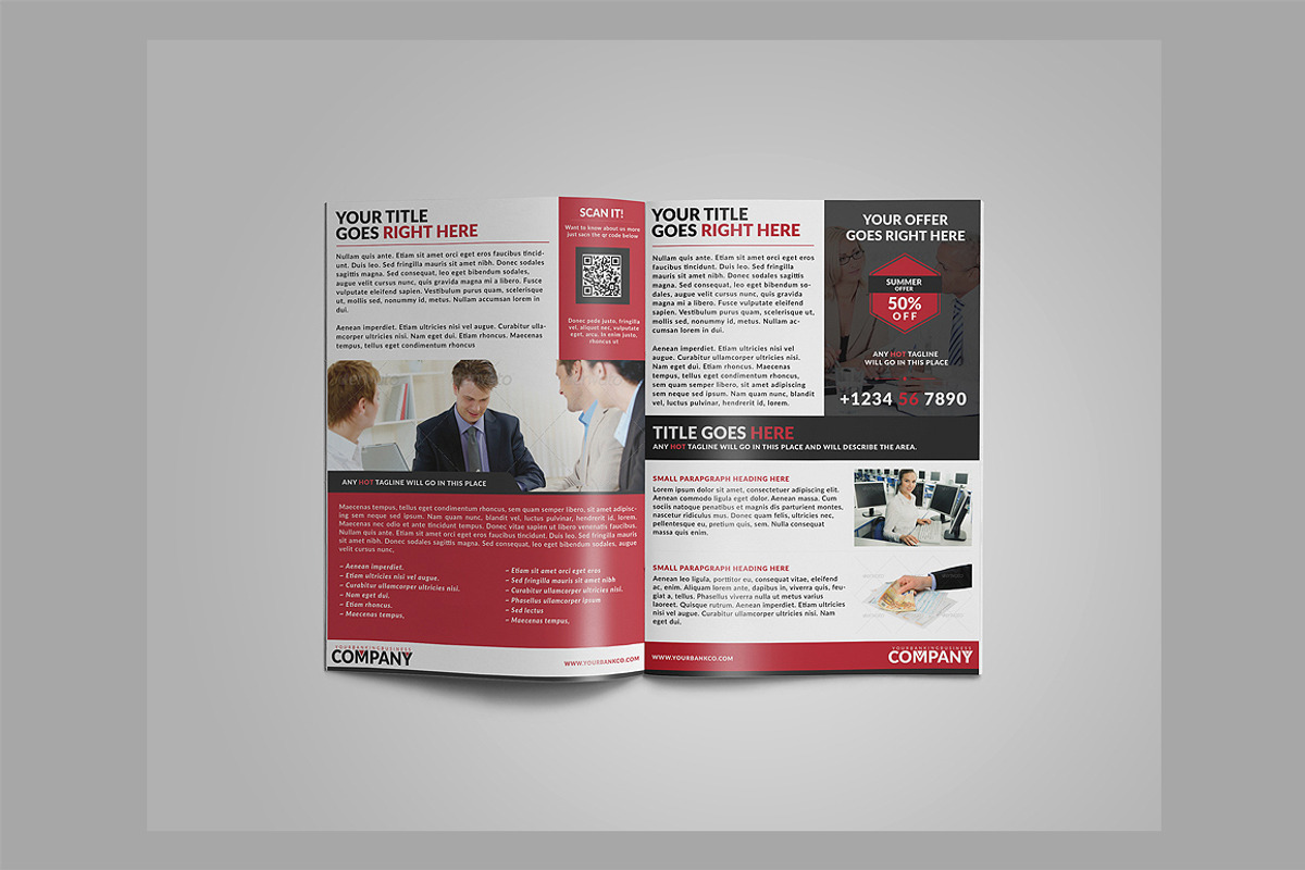 Corporate Bifold Brochure, a Brochure Template by WonderShop (Photo 2 of 5)