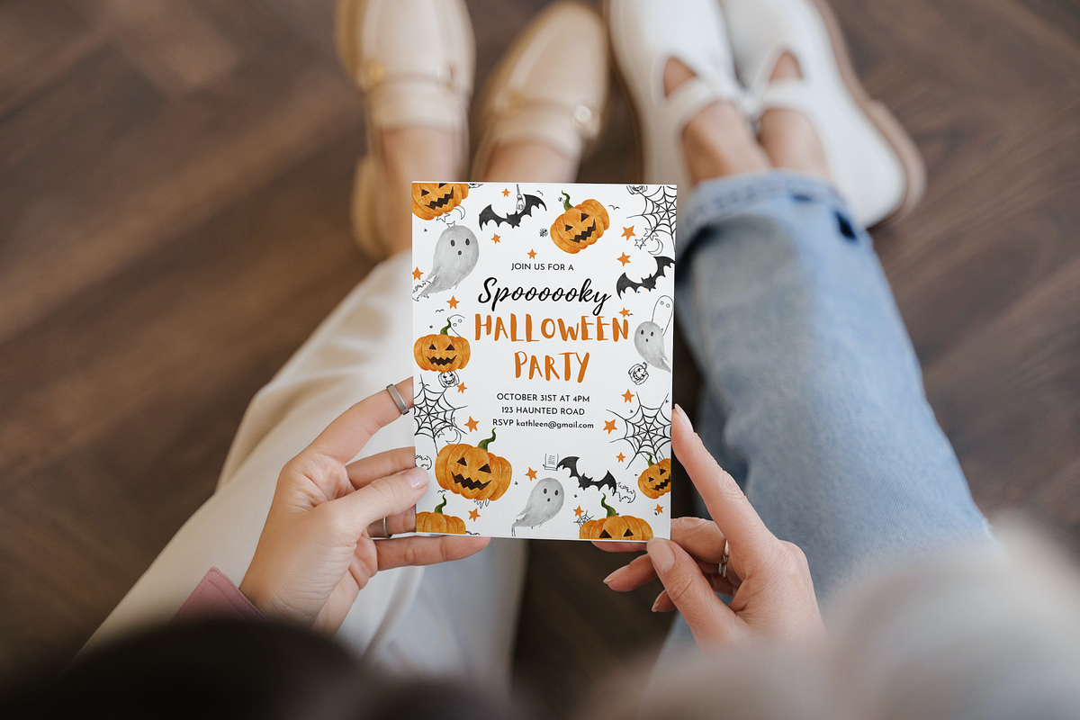 Editable Halloween Party Invitation, an Invitation Template by ForeverPrint (Photo 5 of 6)