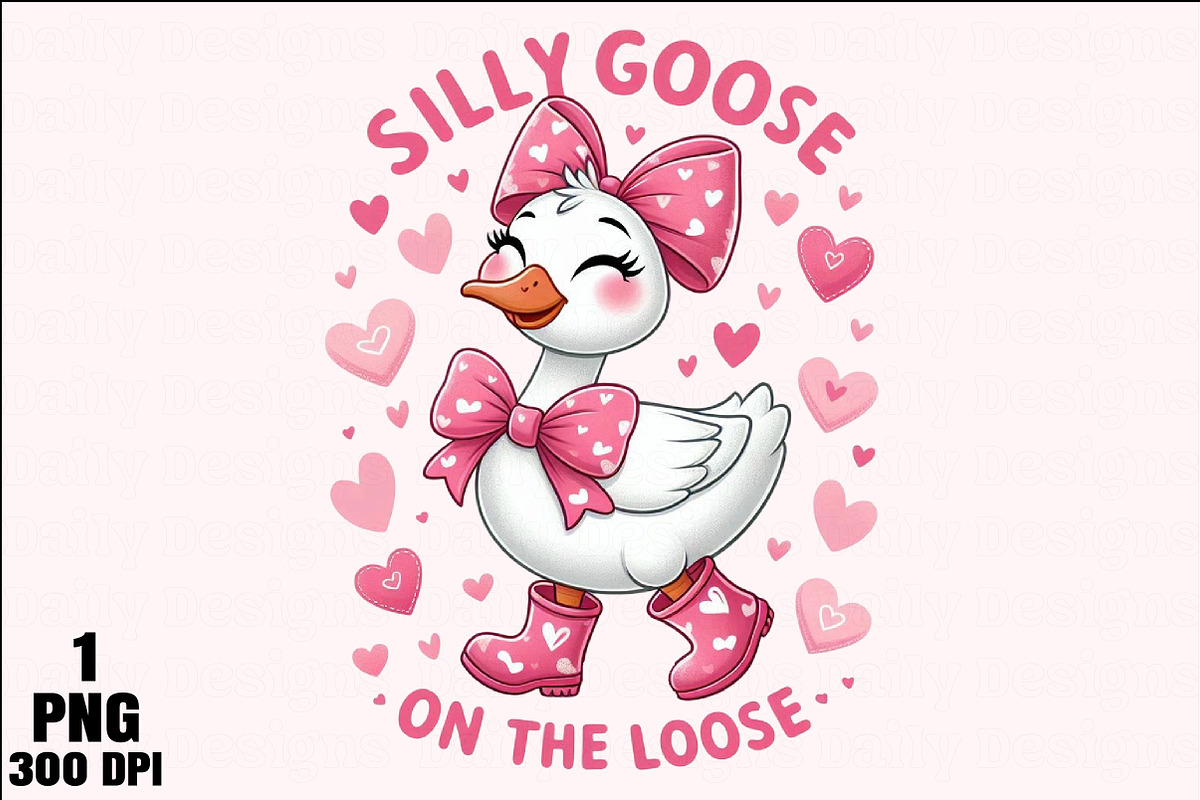 Silly Goose on the Loose Valentine P, an Illustration by Daily.Designs (Photo 1 of 5)