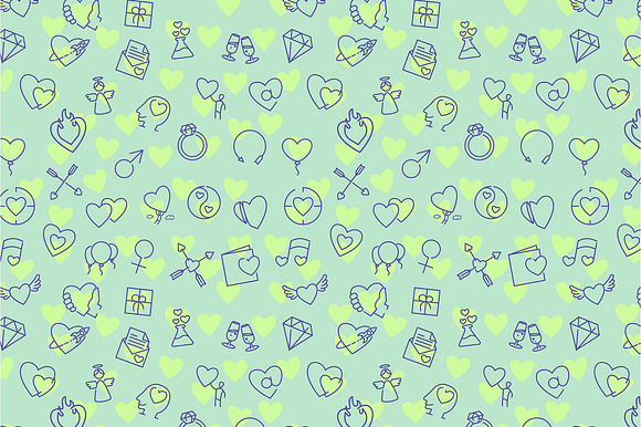 Valentines Seamless Patterns Bundle