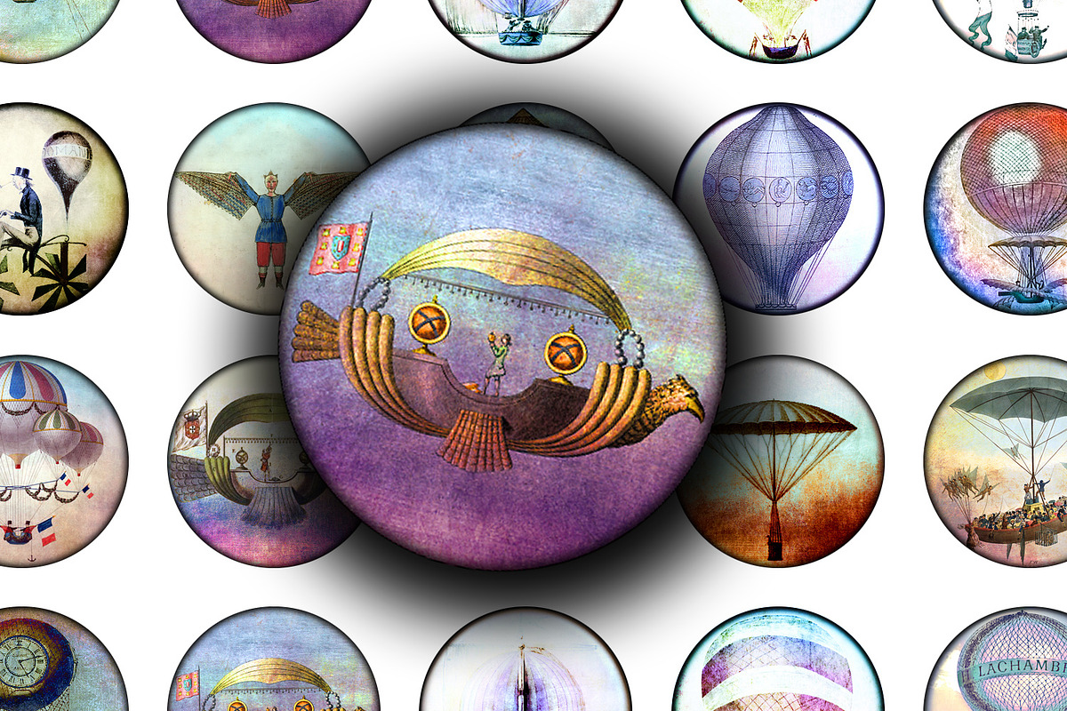 Collage Sheet - Voyage a la Lune, a Print Template by Kseniya-Omega (Photo 1 of 3)