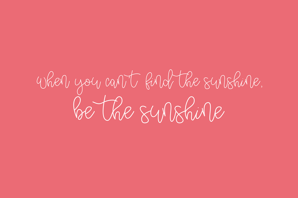 Alpenglow - Bouncy Script Font preview 4