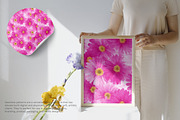 pink floral seamless pattern, a Pattern Graphic by Pink Studio Art (Thumbnail 4 of 5)