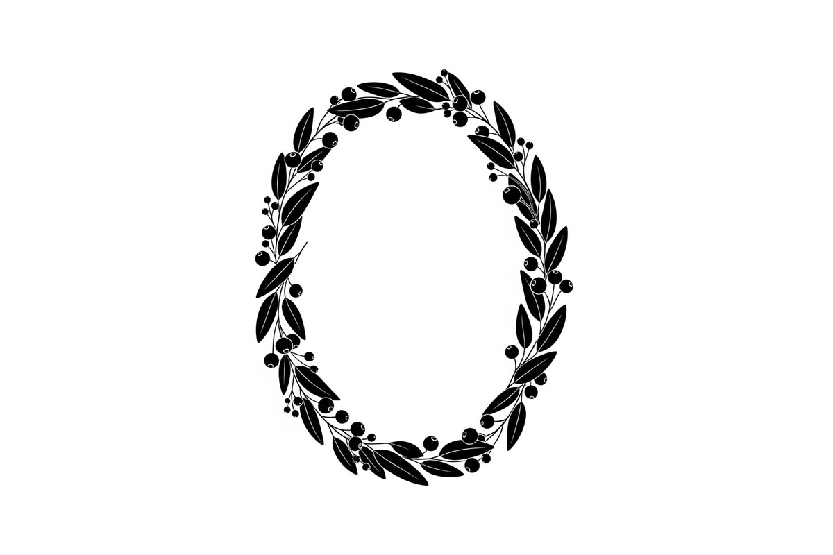 Floral Oval Wreath SVG Bundle, an Illustration by yasushie (Photo 21 of 31)