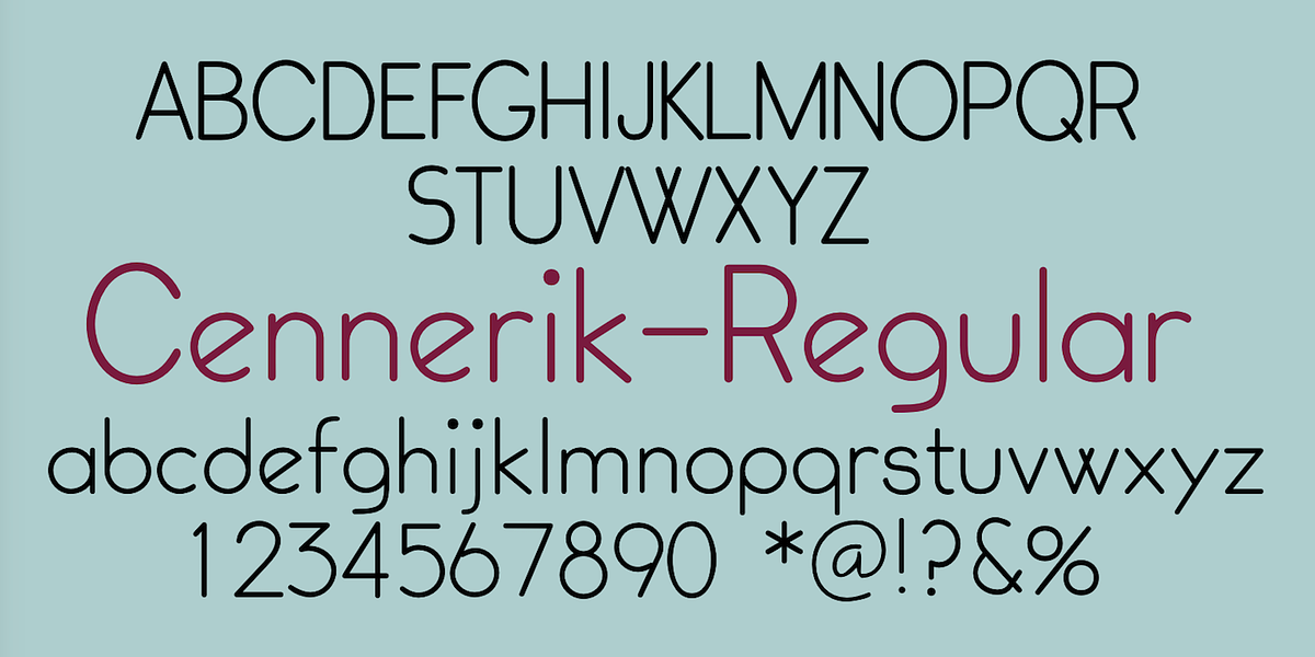 Cennerik, a Sans Serif Font by Ingrimayne Type (Photo 8 of 11)