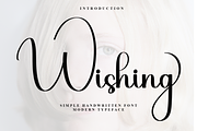 Wishing, a Handwritten Font by InermediaSTUDIO (Thumbnail 1 of 7)