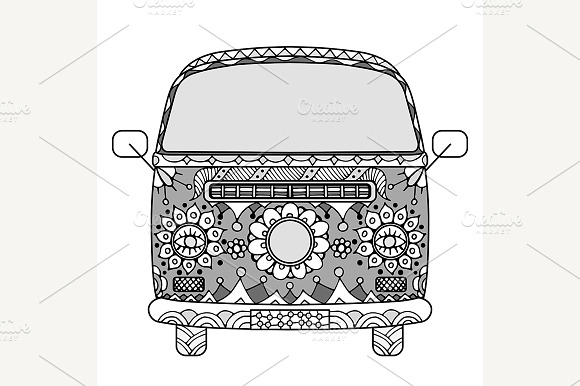 Van In Tangle Patterns Style