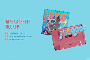 Tape Cassette Mockup
