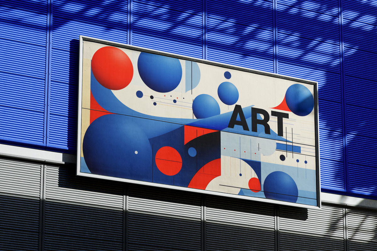 Blue shapes. 53 images, a Decorative Illustration by Handmadefont (Photo 11 of 12)