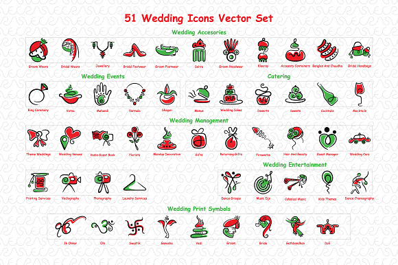 Wedding Graphics Vector Pack