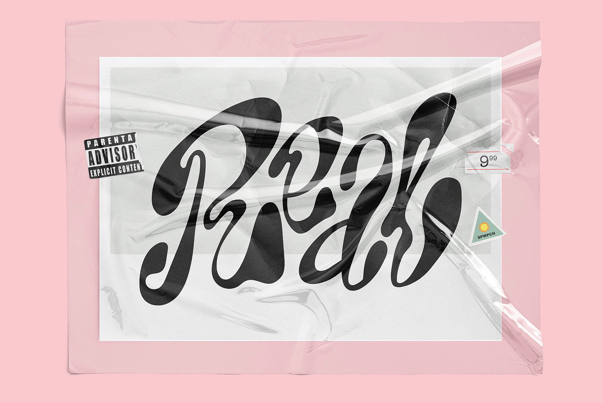 Y2K Lettering Psychedelic Retro Vibe, an Object Graphic by Oksana Trygub (Photo 4 of 19)