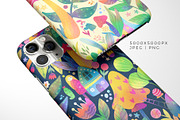 Funny Mushrooms Pattern | Floral, a Pattern Graphic by Velliniki (Thumbnail 5 of 10)