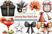 Luxury New Year's Eve Clipart, an Illustration by Craft Nest (Thumbnail 1 of 6)