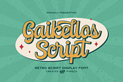 Gaikellos Script - Retro Script Font, a Script Font by Fype Co. (Thumbnail 1 of 6)