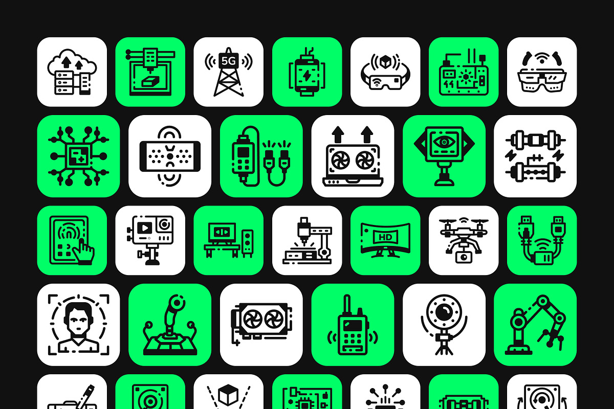 Hardware and Technology Icon, a Solid Icon by Vectors Market (Photo 7 of 7)