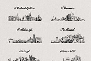 City skylines of the The USA, a Work Illustration by TheMountBirdStudio (Thumbnail 6 of 9)
