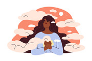 People dream with head in clouds set, a Person Illustration by Good Studio (Thumbnail 4 of 8)