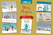 Christmas Cards and Banners Bundle, a Seasonal Illustration by ÁRTICA (Thumbnail 15 of 19)