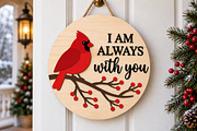 Red Cardinal Christmas Laser Cut SVG, a Seasonal Illustration by Canvas Craft (Thumbnail 6 of 6)