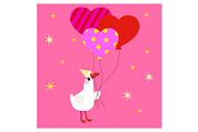 Silly Goose Birthday Clipart Set, an Animal Illustration by the_myro (Thumbnail 12 of 13)
