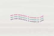 Simple Pleasures | Watercolor SVG, a Sans Serif Font by Callie Rian & Co. (Thumbnail 7 of 10)