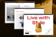 Furniture E-commerce Figma Template, an UI Kit Template by Rozepaars Design (Thumbnail 2 of 6)