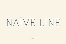 Naive Line Font Collection