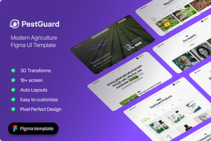 PestGuard – Pesticide Figma Template, an UI Kit Template by TNCFlow