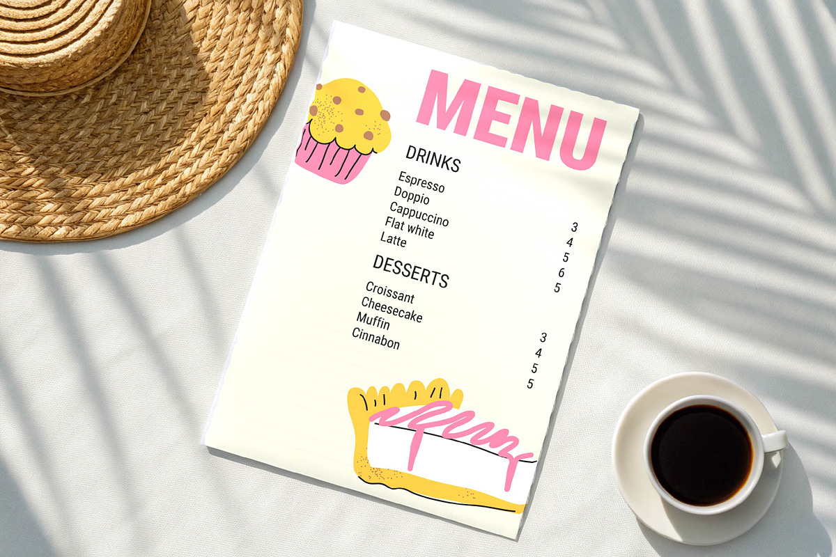 Set of sweets illustrations, vector, a Food Illustration by Maryia's Store (Photo 5 of 5)