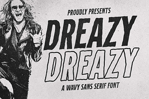 Dreazy a Wavy Sans Serif Font, a Sans Serif Font by Honestype