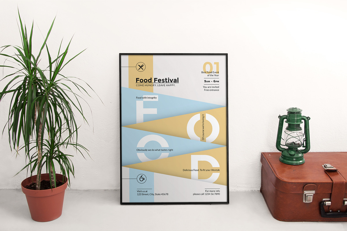 Print Pack | Food Festival, a Poster Template by Amber Graphics (Photo 5 of 6)