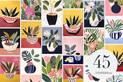 Modern flower posters. Kitchen art., a Seasonal Illustration by Irena Matiash shop (Thumbnail 2 of 4)
