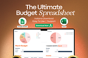 Ultimate Budget Planner for Google S, a Templates & Theme by vitalinagerman (Thumbnail 1 of 11)