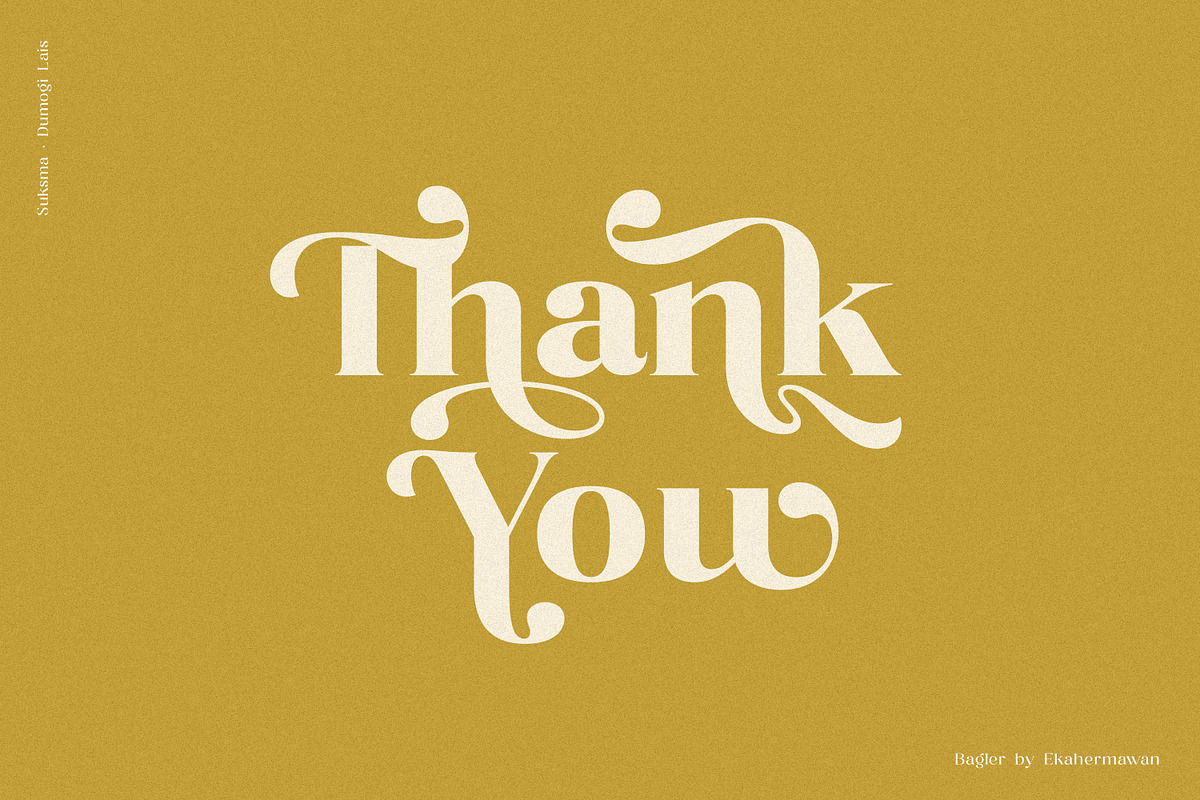 Bagler - Ornamental Display Font, a Serif Font by Ekahermawan (Photo 13 of 13)
