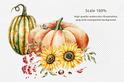 COSY AUTUMN - Watercolor collection, a Seasonal Illustration by Navenzeles (Thumbnail 9 of 14)