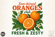 Sunkissed Oranges Club Fresh & Zesty, an Illustration by Libby Wishes (Thumbnail 1 of 6)