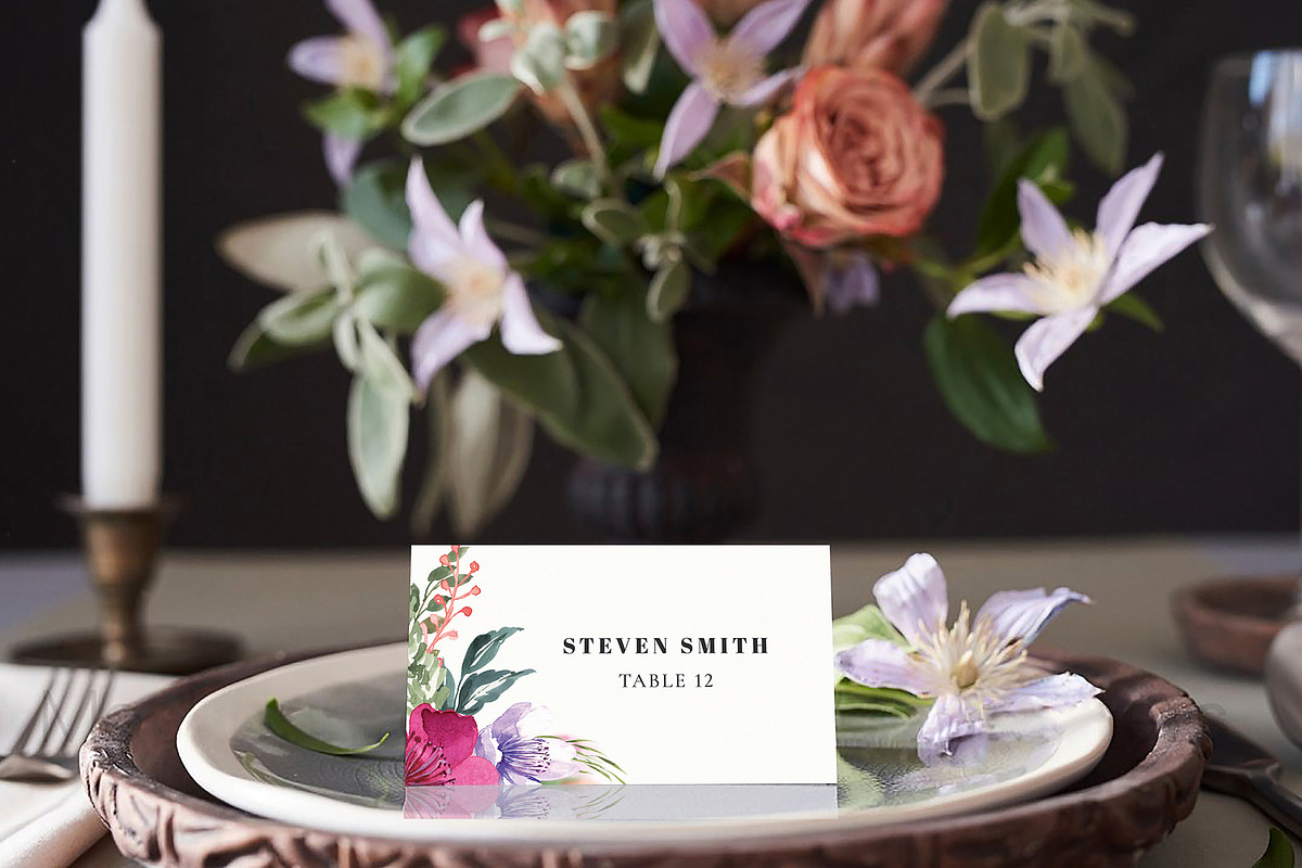 Canva Escort Card Template, an Invitation Template by ShineOnWedding (Photo 9 of 12)