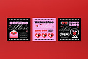 Black Pink Valentine Sale Banner, an UI Kit Template by graphicook (Thumbnail 7 of 8)