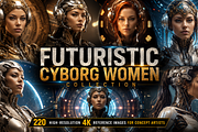 Cosmic Cyborg Women Reference Pack, a Person Illustration by Premium Digital Templates (Thumbnail 1 of 3)