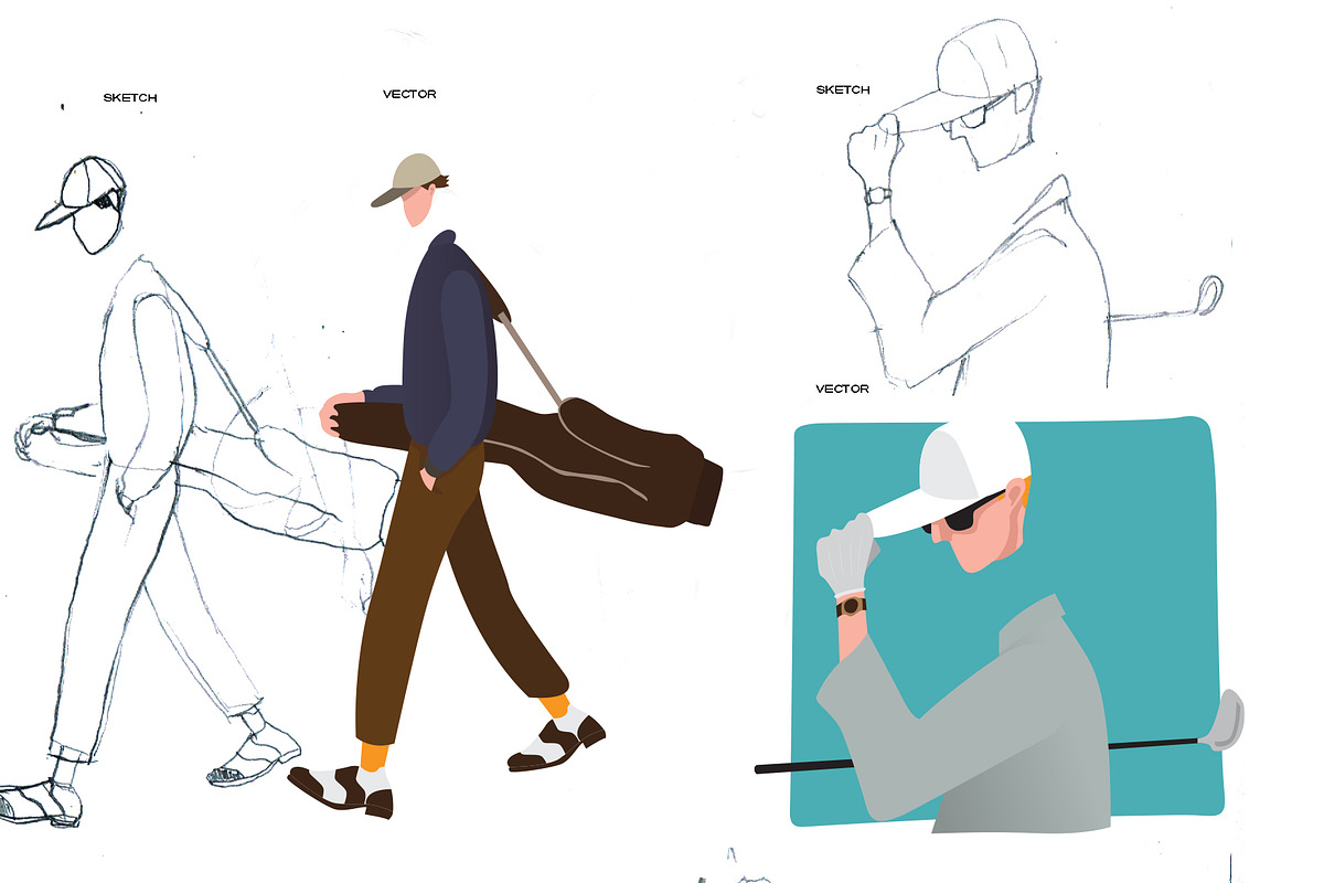 10 Golf Vector Illustrations, an Illustration by Decla Studio (Photo 2 of 4)